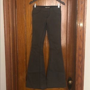 Free People Stretchy Gray Flare Jeans Size 25